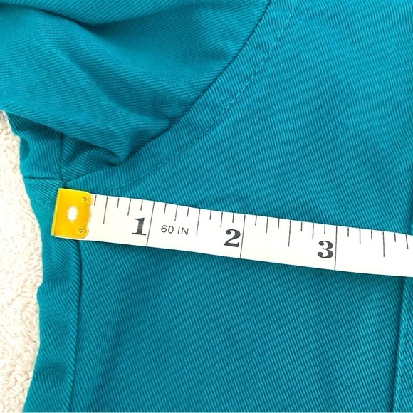 VTG Wrangler Mens Large Turquoise Button Up Long Sleeve Rodeo Cowboy Shirt - Picture 12 of 15